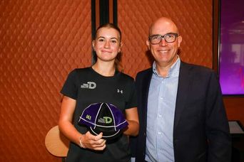 CBRE MD Andrew Stringer and Class of 23 Lucy Eastwood