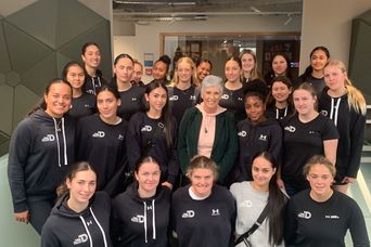 Suzanne McFadden and the girls 