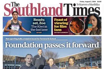 Southland Times Front Page!