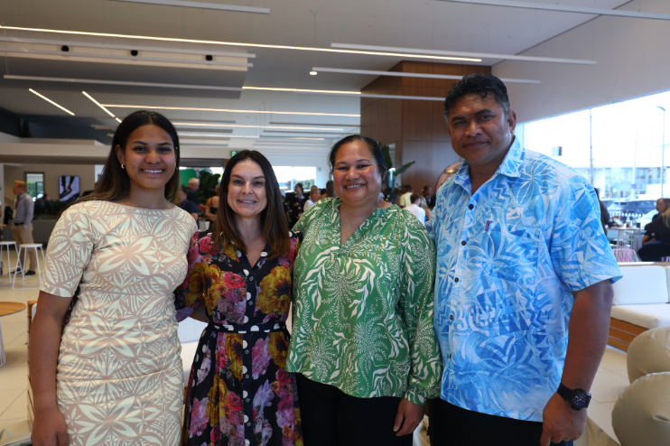 Amarante Sititi and family with sponsor Debbie Ventnor ASB Bank